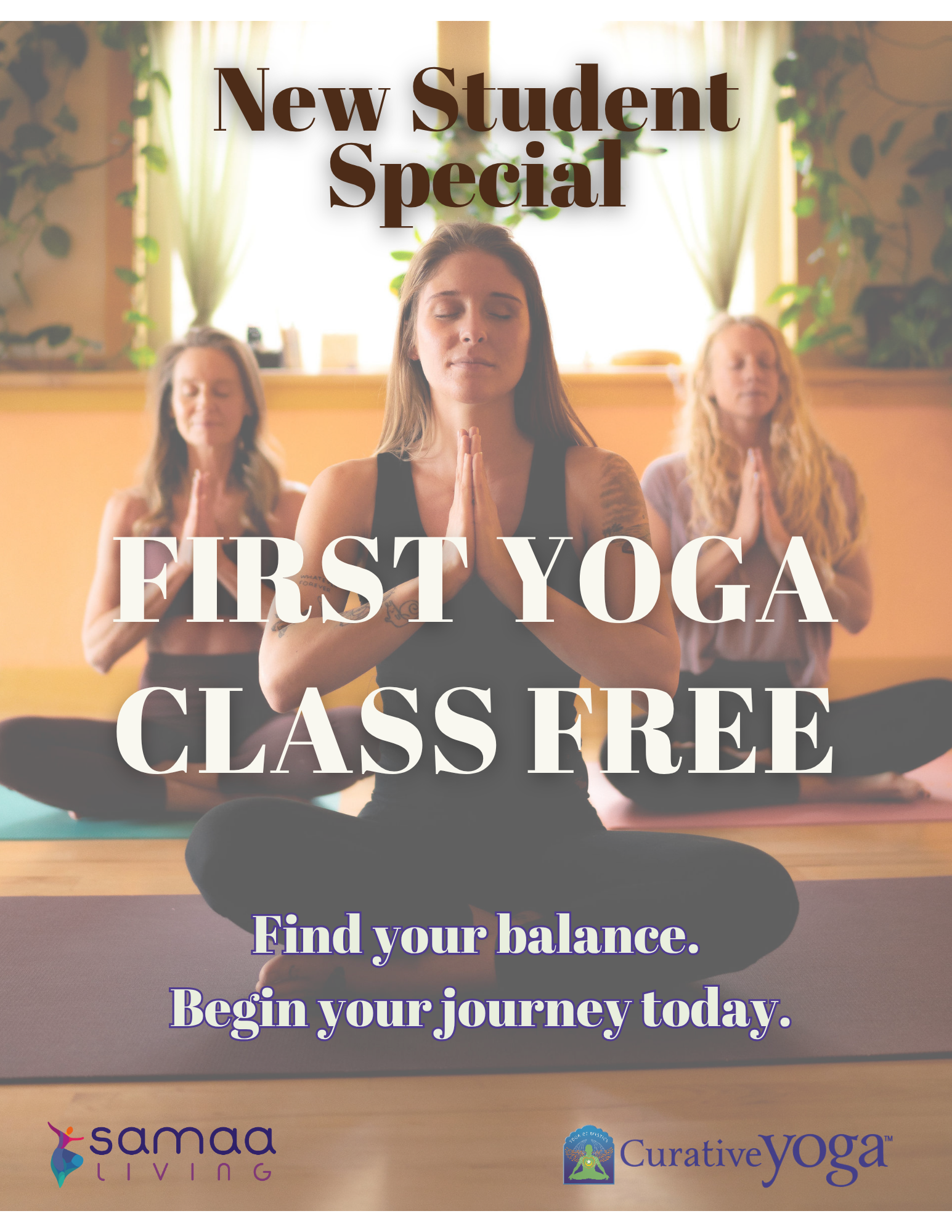 October promo at Curative Yoga bigfork